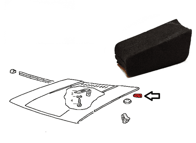 Hood Foam Filler Piece