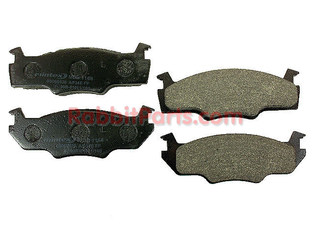 9.4" Front Brake Pad Set for Solid Rotor - Semi-Metallic