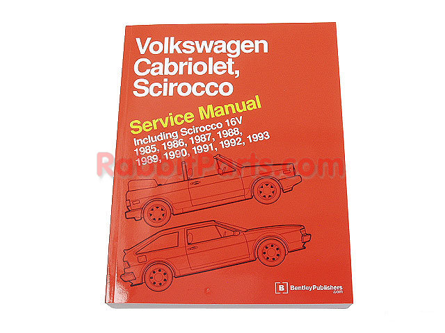 Bentley Service Repair Manual Cabriolet, Scirocco: 1985-1993